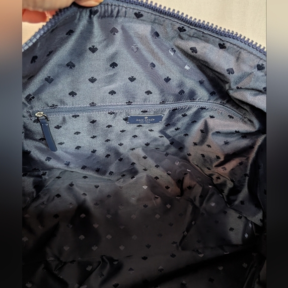 Kate Spade Jae Nylon Pink Striped Patrice Lip Weekender Duffel Bag Like New - Picture 8 of 13